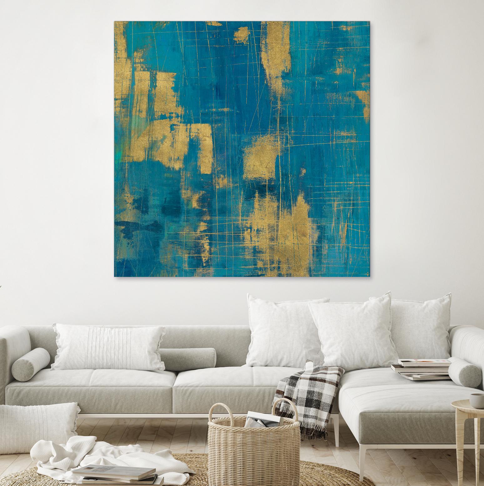 Northern Lights Crop by Melissa Averinos on GIANT ART - yellow abstract