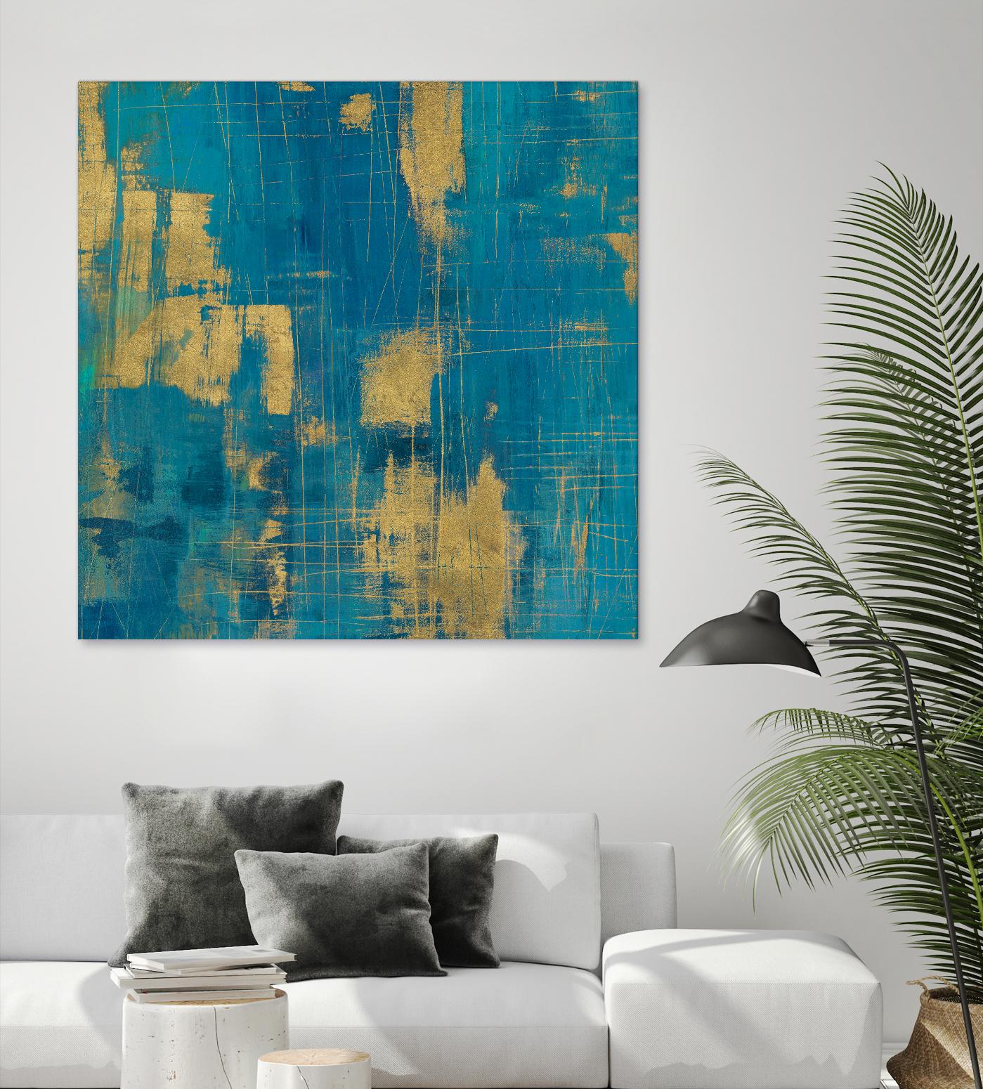 Northern Lights Crop by Melissa Averinos on GIANT ART - yellow abstract