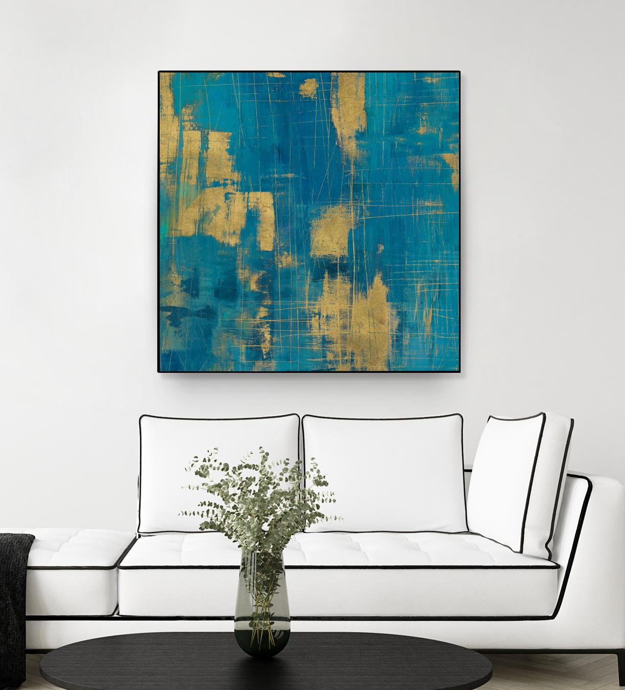 Northern Lights Crop by Melissa Averinos on GIANT ART - yellow abstract