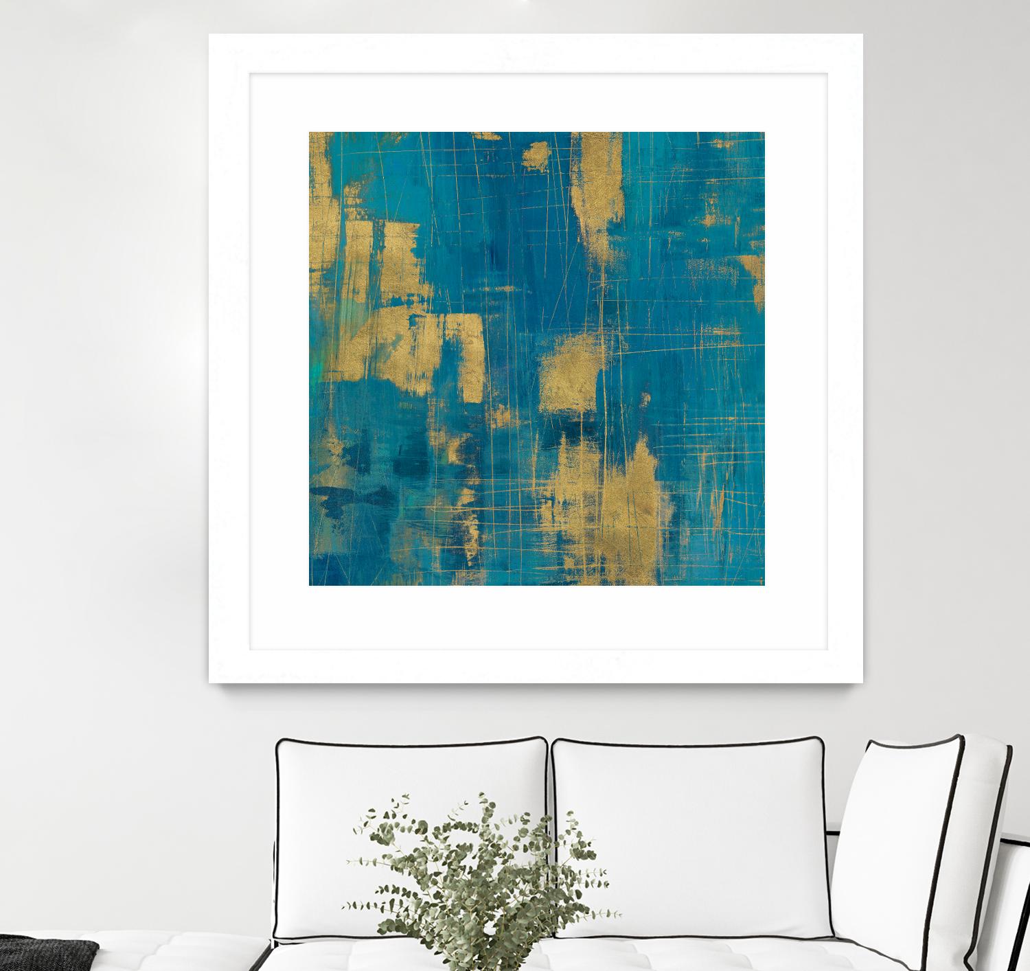 Northern Lights Crop by Melissa Averinos on GIANT ART - yellow abstract