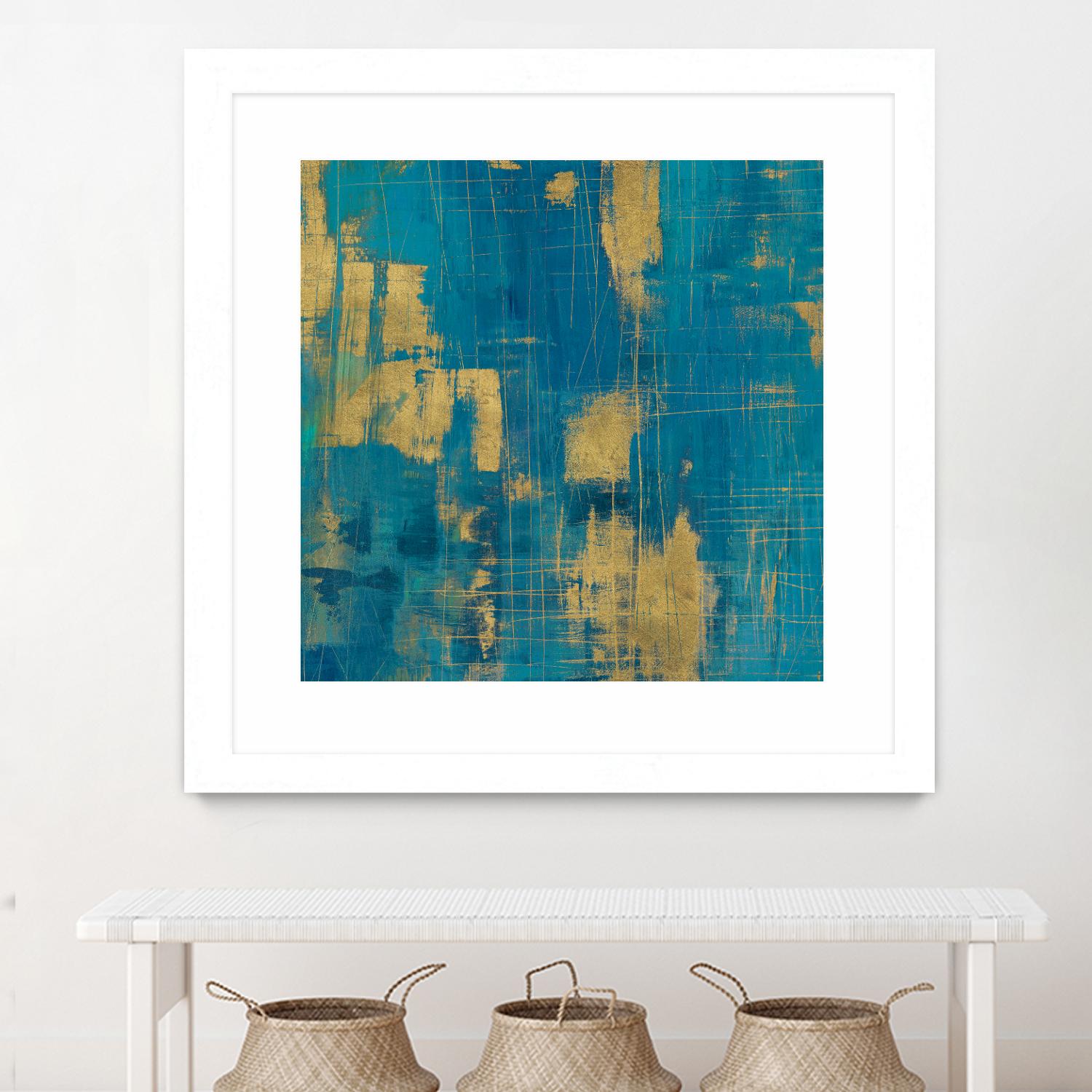 Northern Lights Crop by Melissa Averinos on GIANT ART - yellow abstract