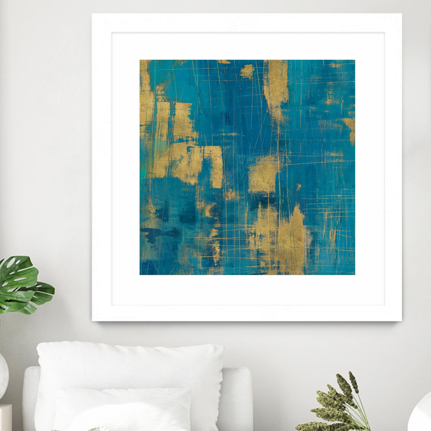 Northern Lights Crop by Melissa Averinos on GIANT ART - yellow abstract
