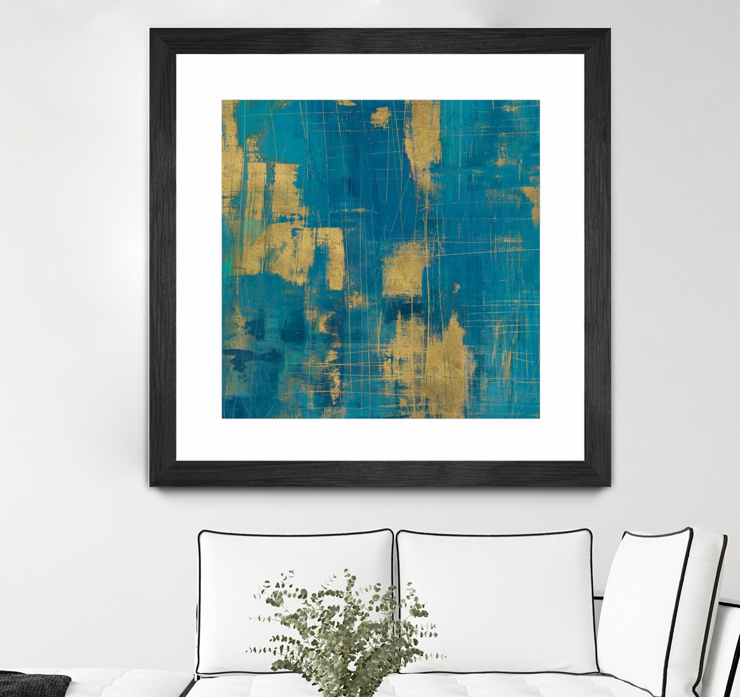 Northern Lights Crop by Melissa Averinos on GIANT ART - yellow abstract