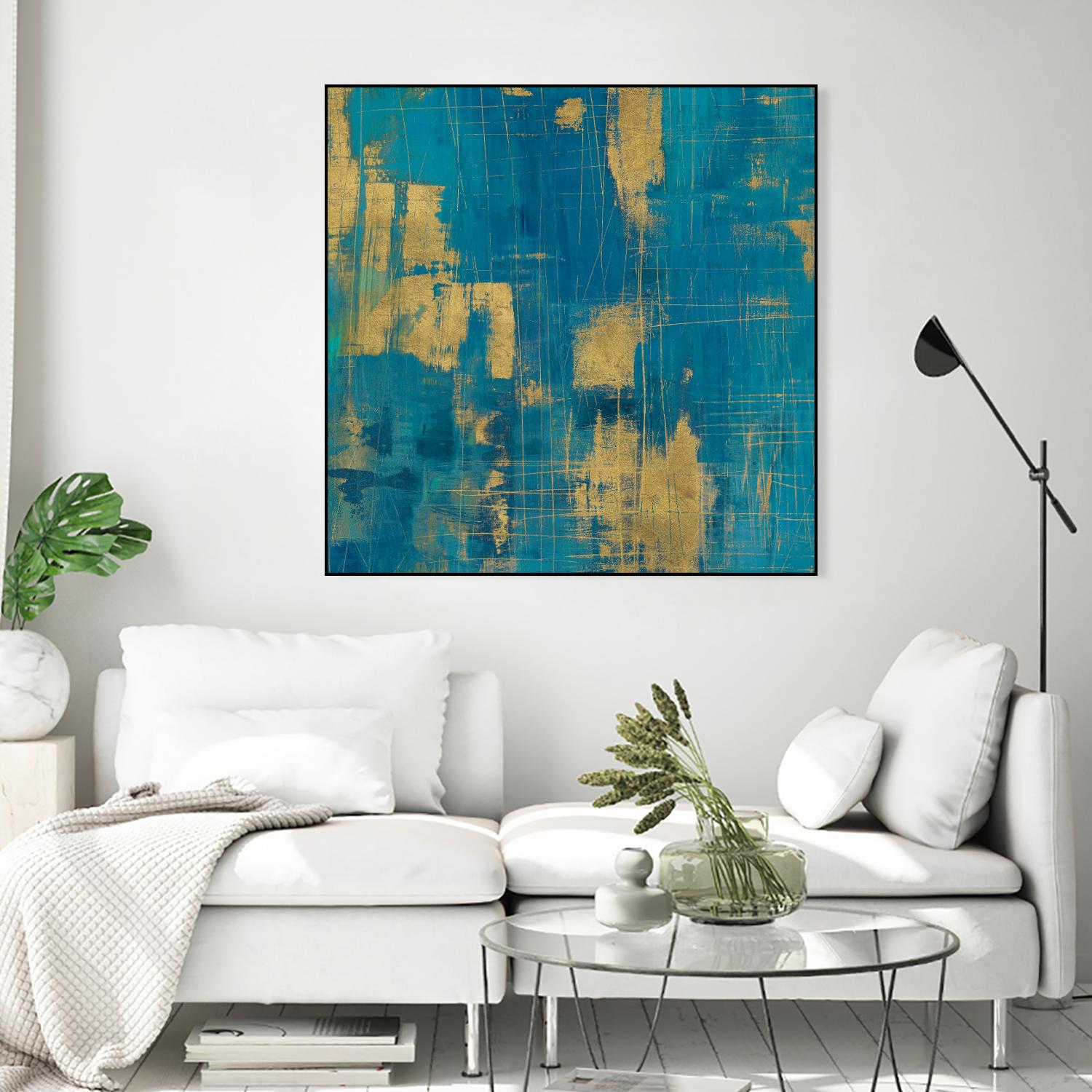 Northern Lights Crop by Melissa Averinos on GIANT ART - yellow abstract