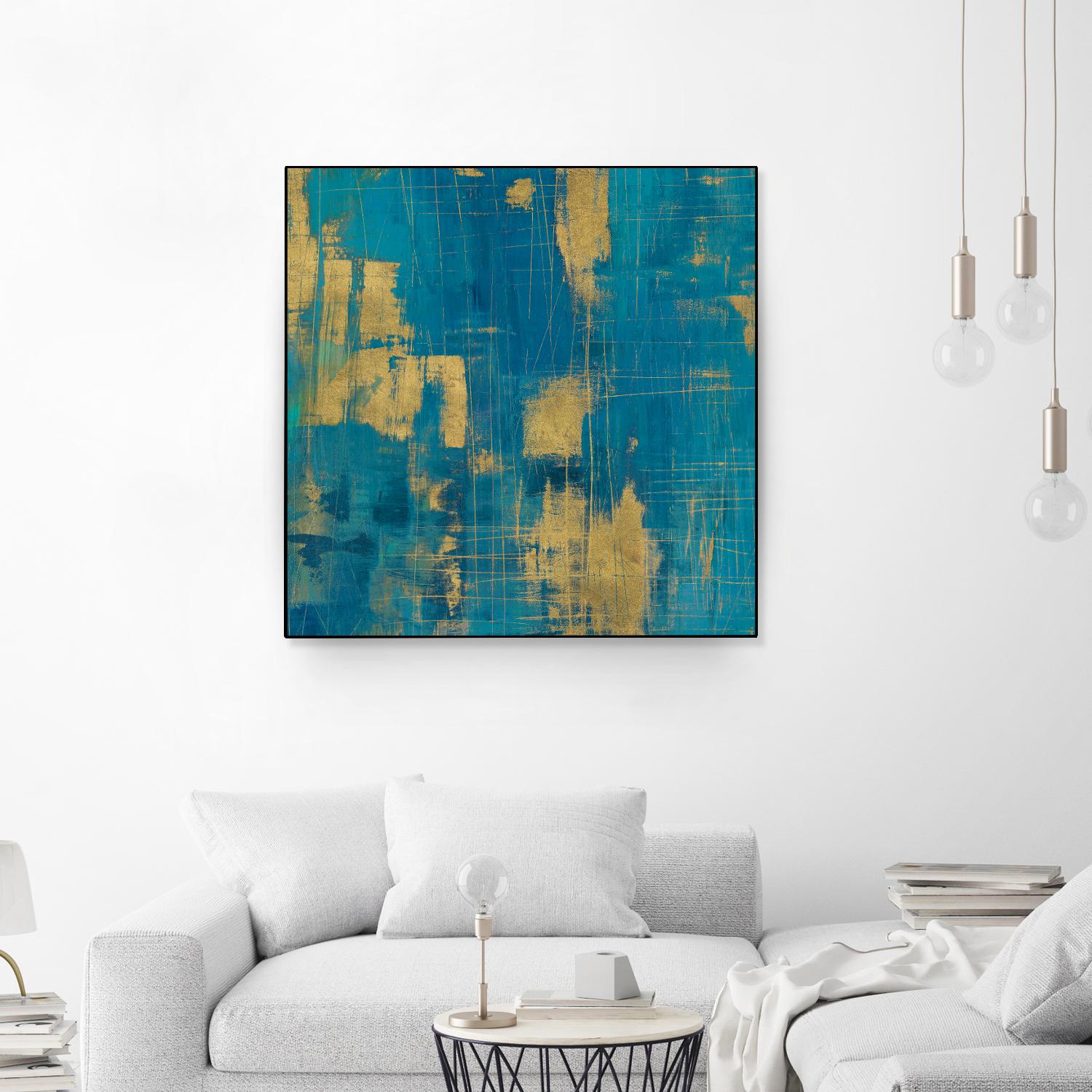 Northern Lights Crop by Melissa Averinos on GIANT ART - yellow abstract