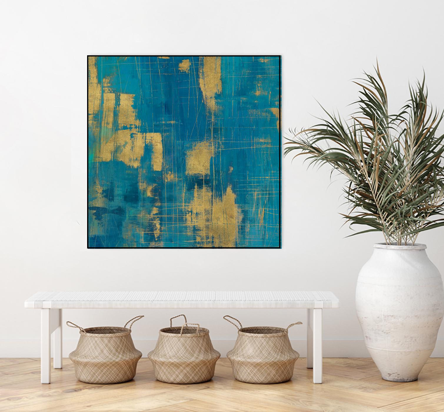 Northern Lights Crop by Melissa Averinos on GIANT ART - yellow abstract