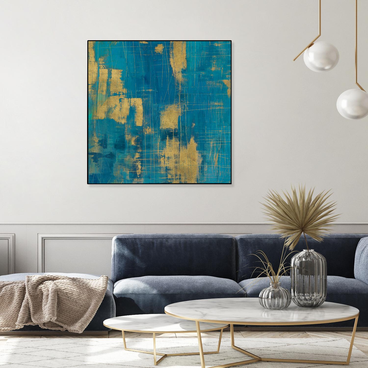 Northern Lights Crop by Melissa Averinos on GIANT ART - yellow abstract