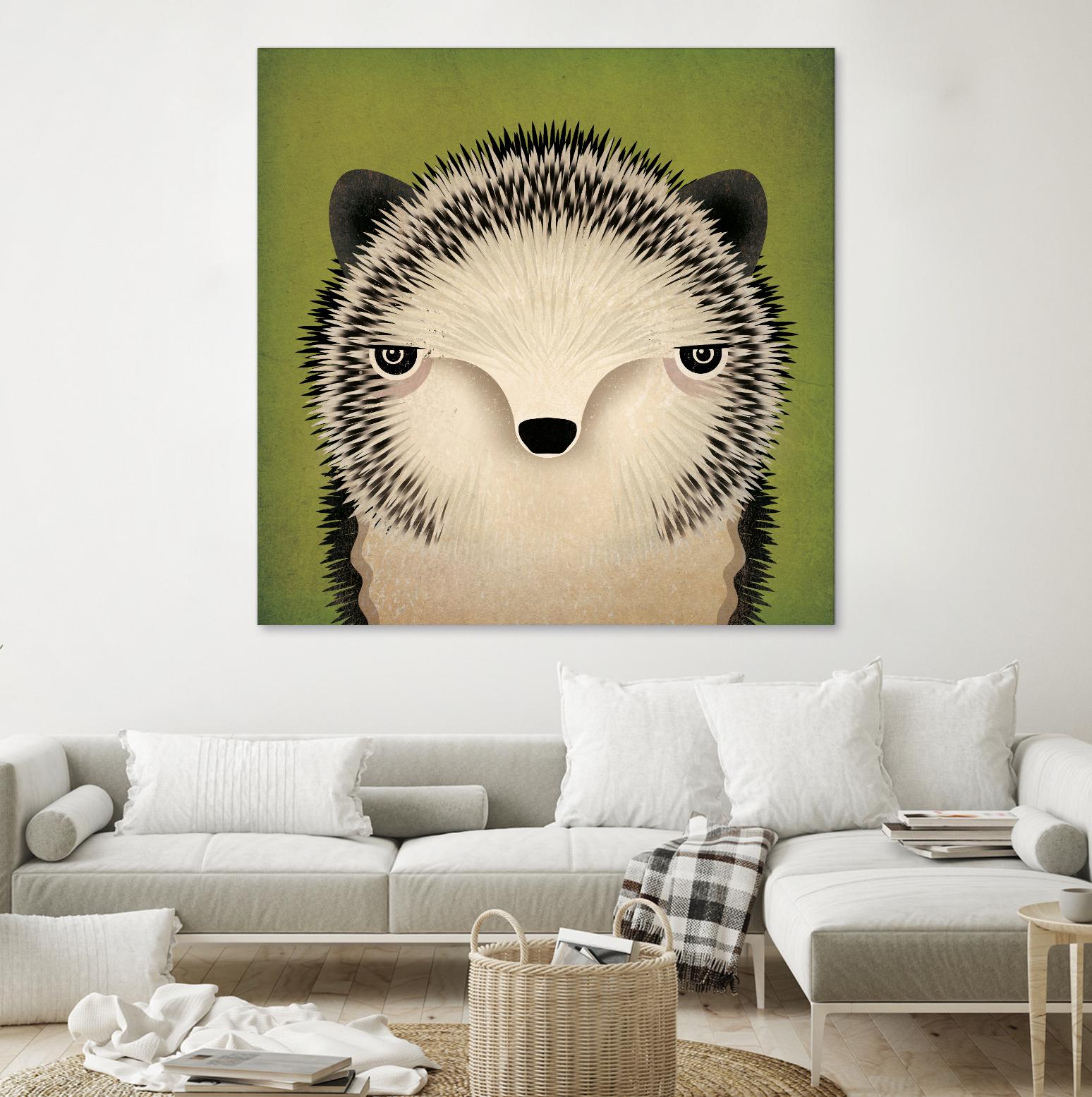 Baby Hedgehog by Ryan Fowler on GIANT ART - beige animals