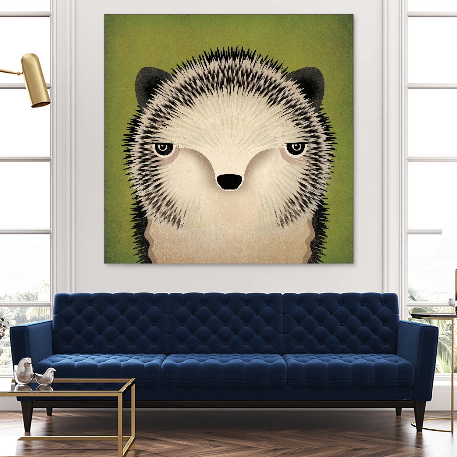 Baby Hedgehog by Ryan Fowler on GIANT ART - beige animals