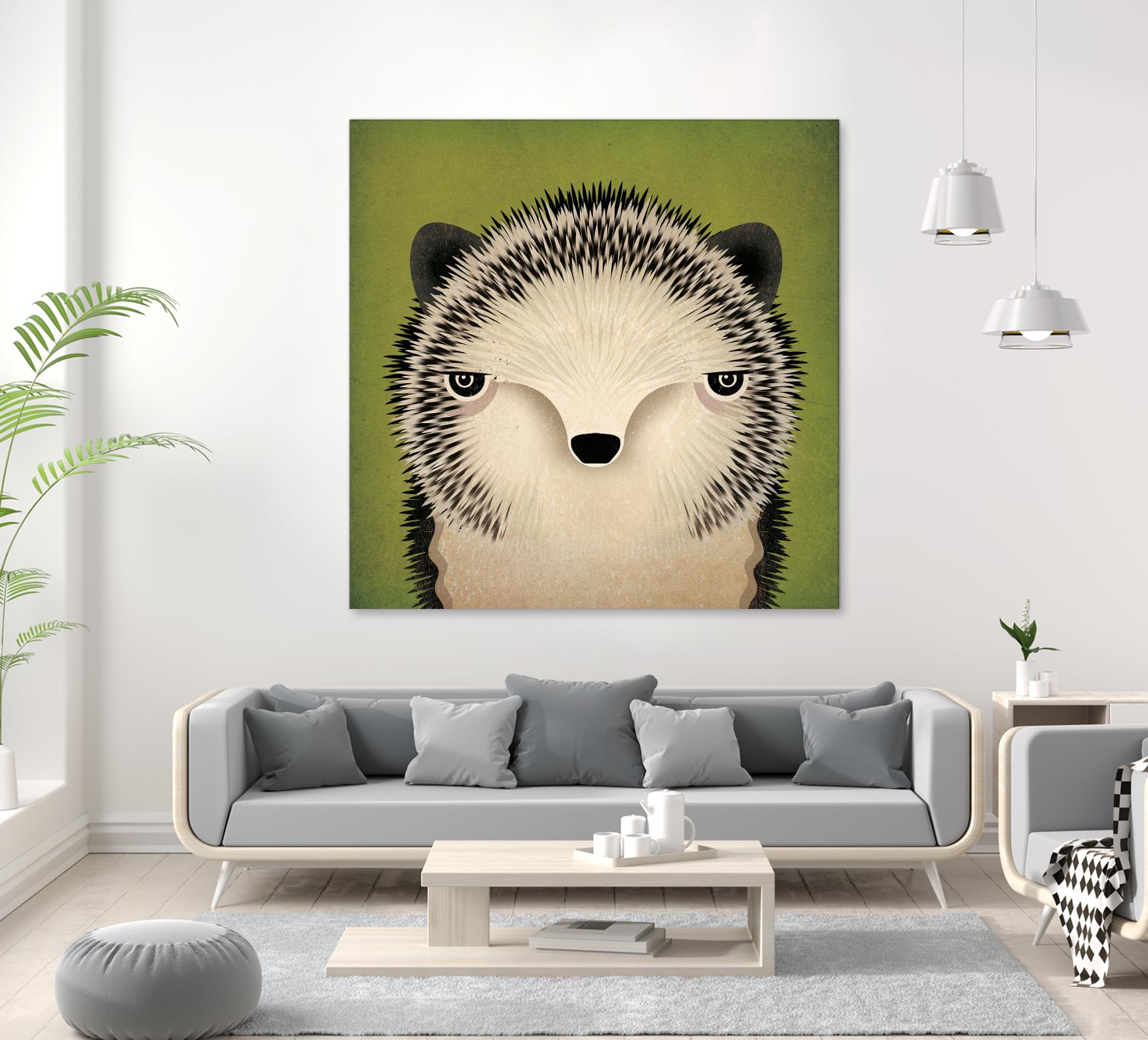 Baby Hedgehog by Ryan Fowler on GIANT ART - beige animals