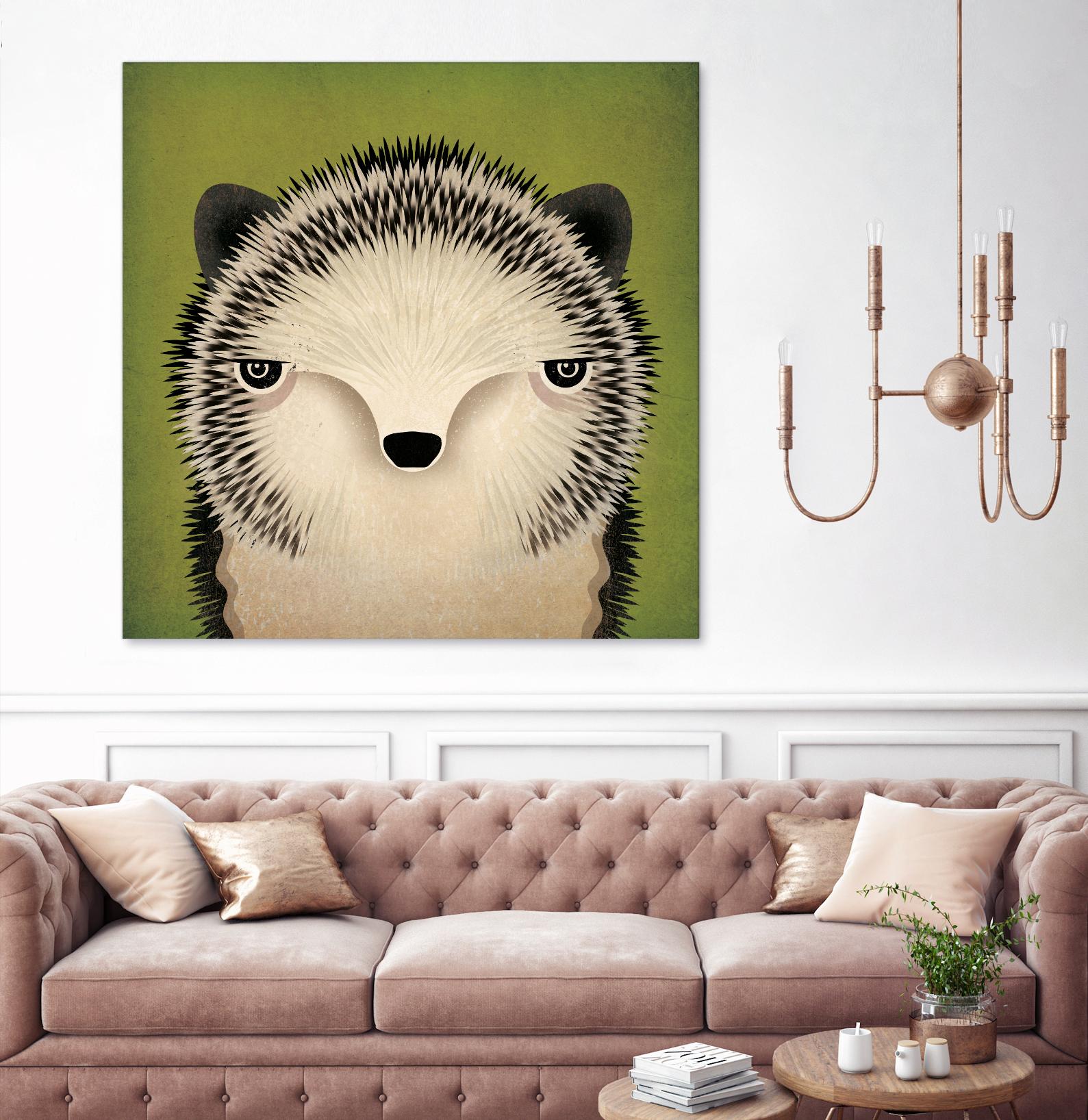 Baby Hedgehog by Ryan Fowler on GIANT ART - beige animals