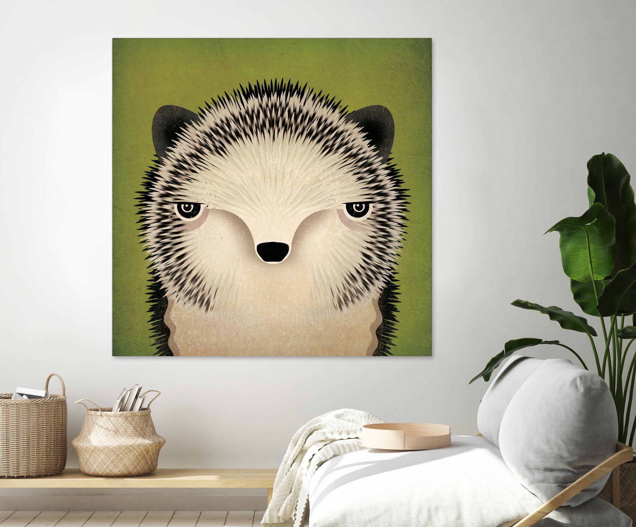 Baby Hedgehog by Ryan Fowler on GIANT ART - beige animals