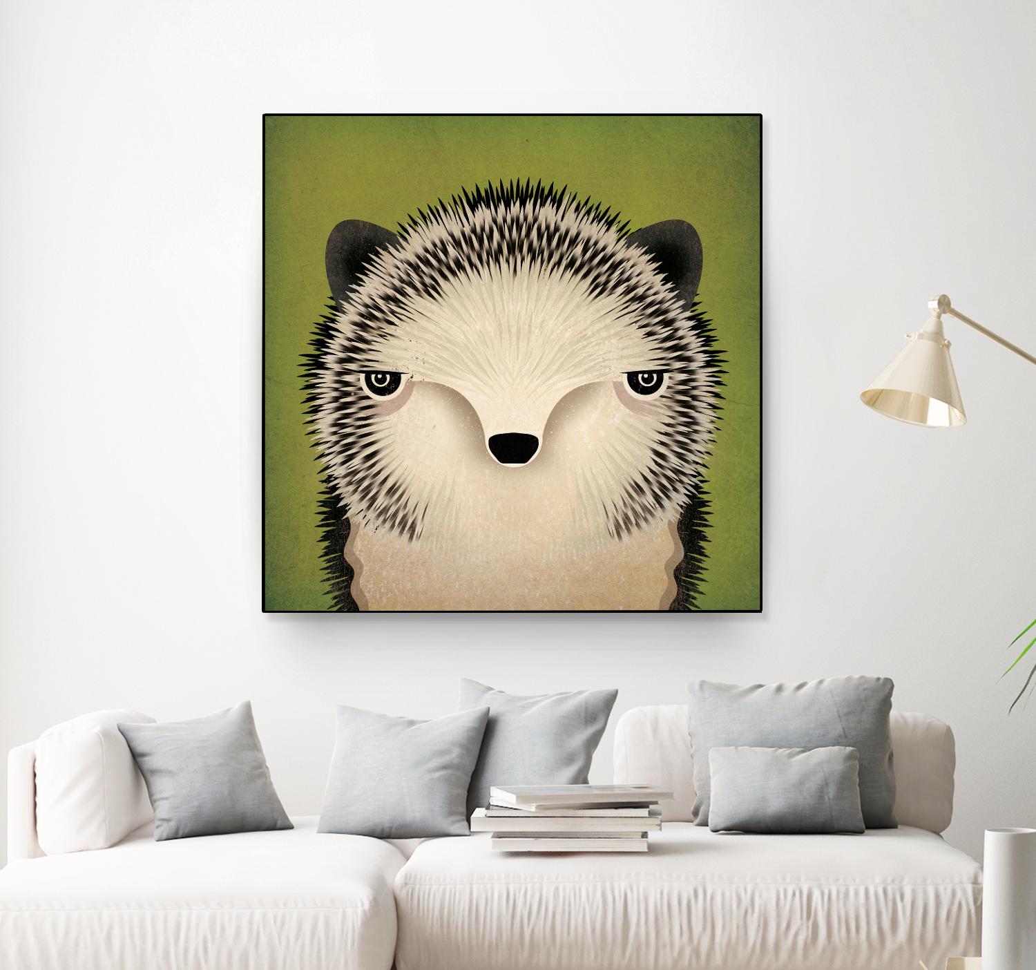 Baby Hedgehog by Ryan Fowler on GIANT ART - beige animals