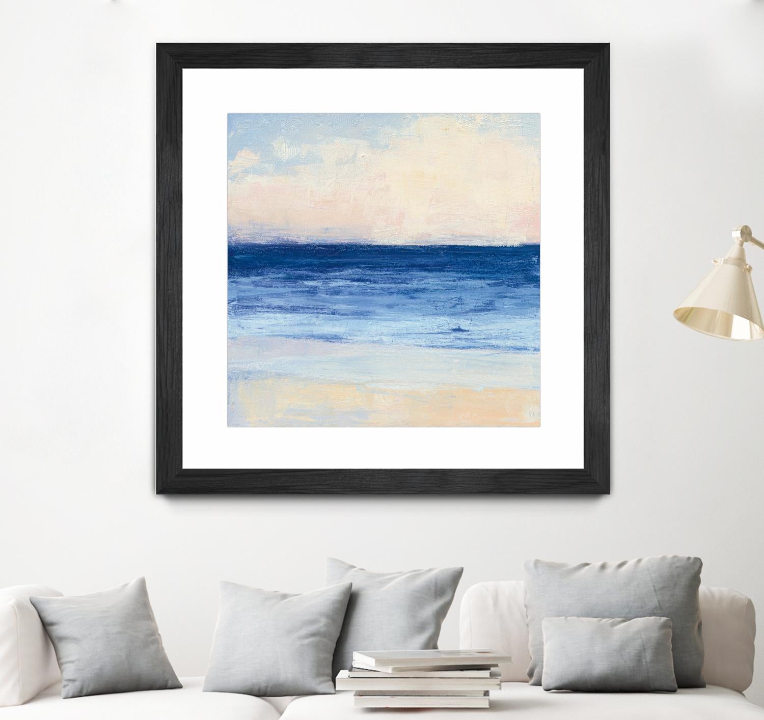 True Blue Ocean I by Julia Purinton on GIANT ART - white sea scene