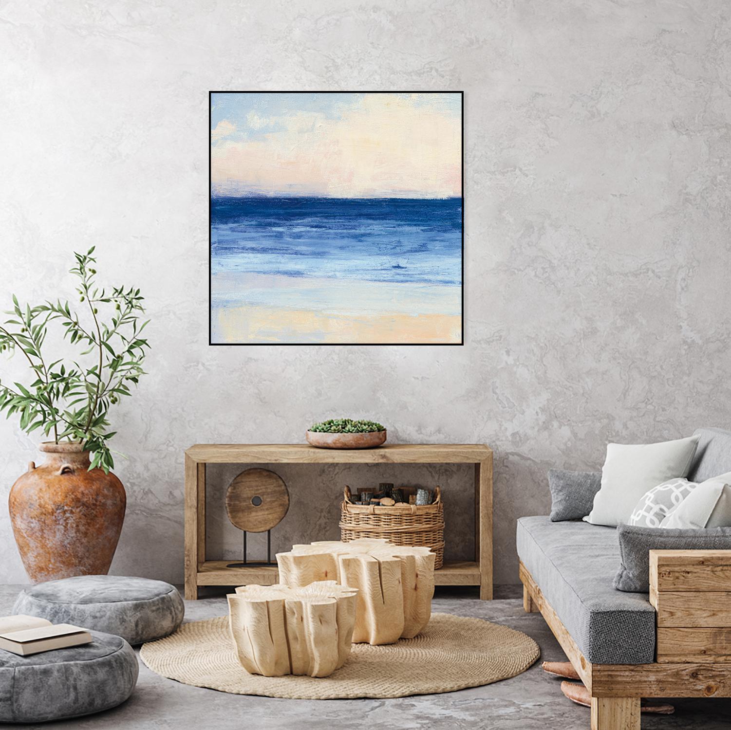 True Blue Ocean I by Julia Purinton on GIANT ART - white sea scene