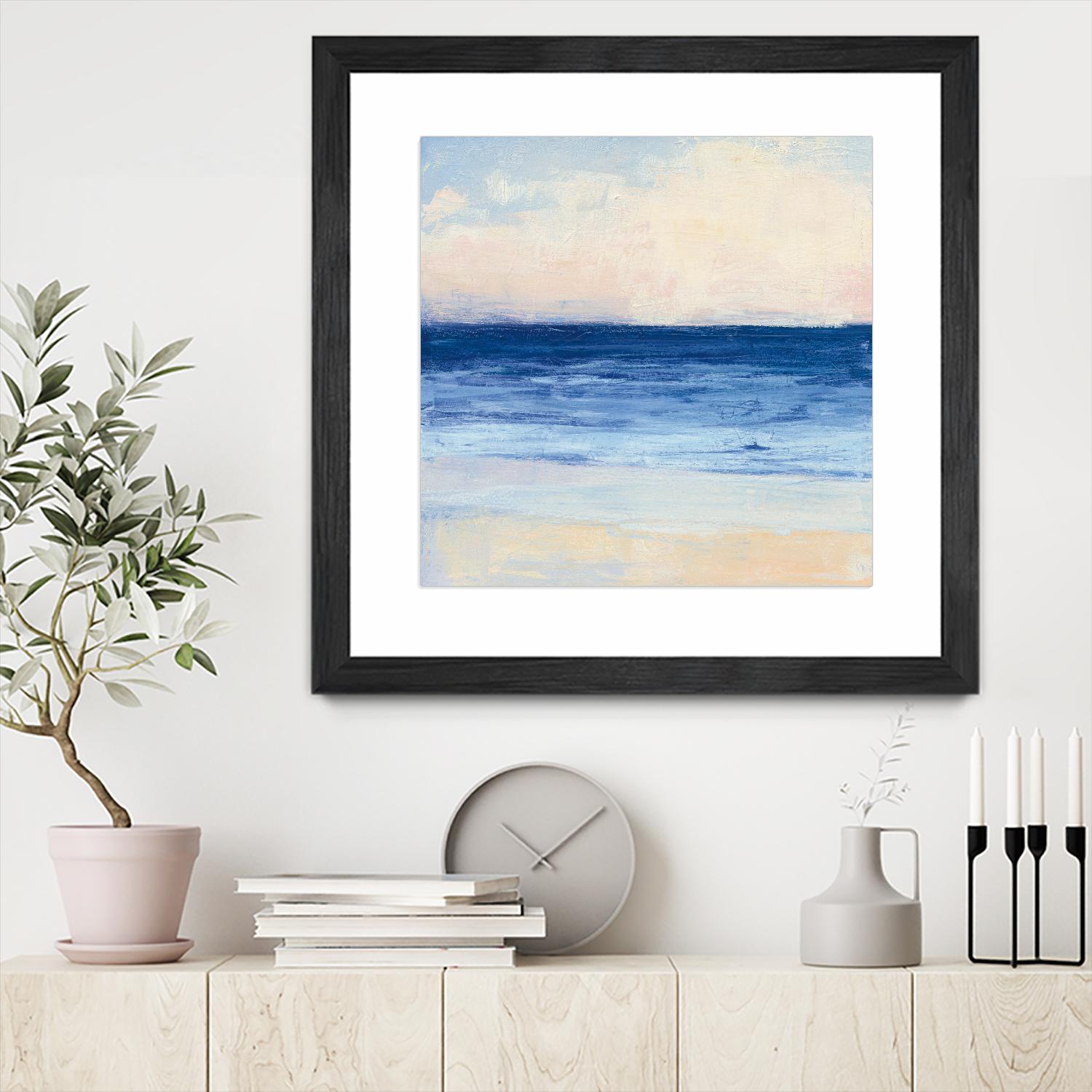 True Blue Ocean I by Julia Purinton on GIANT ART - white sea scene