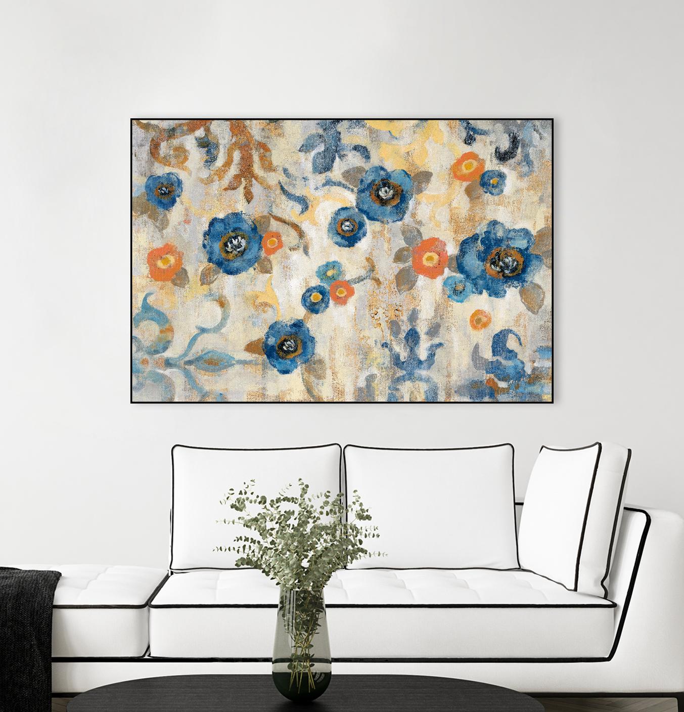 Flowers and Fragments by Silvia Vassileva on GIANT ART - orange floral