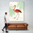Flamingo Tropicale II by Sue Schlabach on GIANT ART - green tropical
