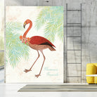 Flamingo Tropicale II by Sue Schlabach on GIANT ART - green tropical