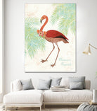 Flamingo Tropicale II by Sue Schlabach on GIANT ART - green tropical
