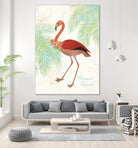Flamingo Tropicale II by Sue Schlabach on GIANT ART - green tropical