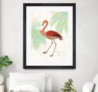 Flamingo Tropicale II by Sue Schlabach on GIANT ART - green tropical