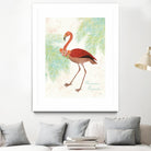 Flamingo Tropicale II by Sue Schlabach on GIANT ART - green tropical