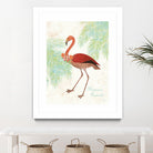 Flamingo Tropicale II by Sue Schlabach on GIANT ART - green tropical