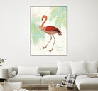 Flamingo Tropicale II by Sue Schlabach on GIANT ART - green tropical