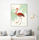 Flamingo Tropicale II by Sue Schlabach on GIANT ART - green tropical