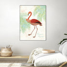 Flamingo Tropicale II by Sue Schlabach on GIANT ART - green tropical