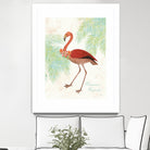 Flamingo Tropicale II by Sue Schlabach on GIANT ART - green tropical
