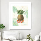 Flamingo Tropicale IV by Sue Schlabach on GIANT ART - brown tropical