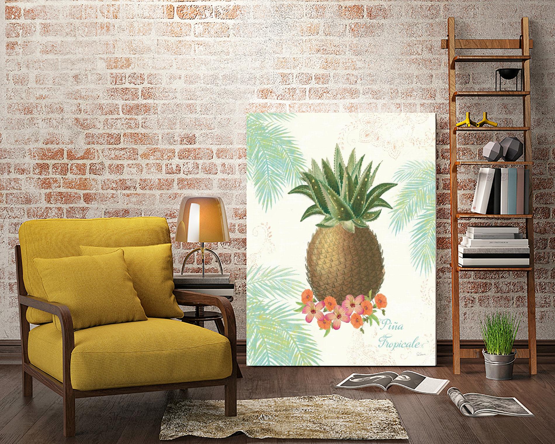 Flamingo Tropicale IV by Sue Schlabach on GIANT ART - brown tropical