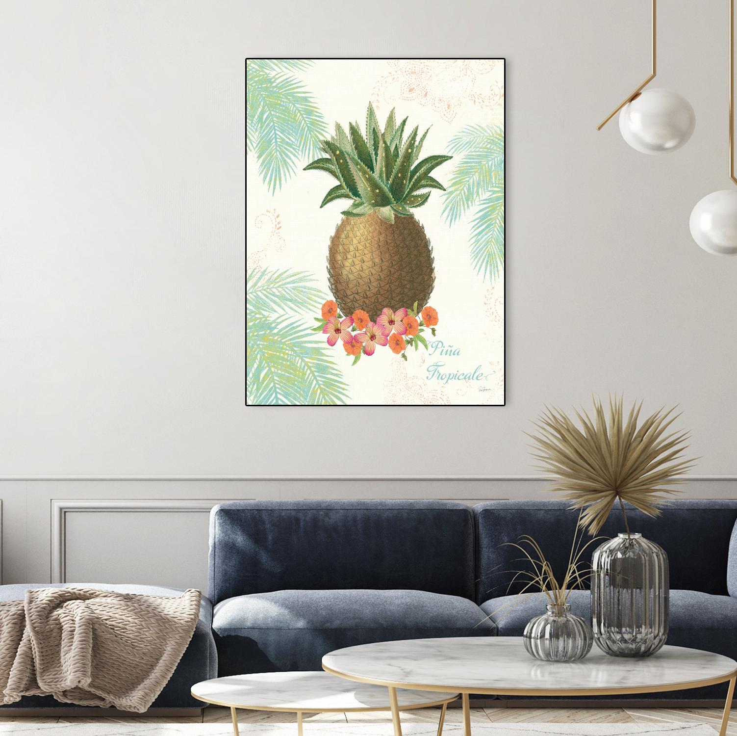 Flamingo Tropicale IV by Sue Schlabach on GIANT ART - brown tropical