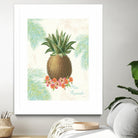 Flamingo Tropicale IV by Sue Schlabach on GIANT ART - brown tropical