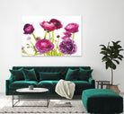 Spring Ranunculus III by Laura Marshall on GIANT ART - green floral