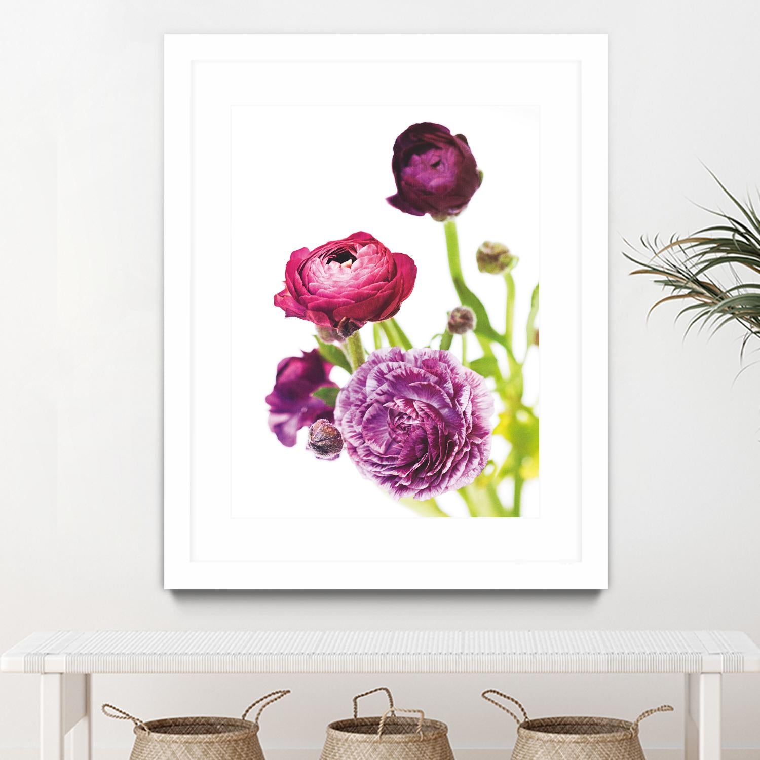 Spring Ranunculus VI by Laura Marshall on GIANT ART - green floral