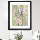 Birdcage Floral I by Albena Hristova on GIANT ART - pink floral