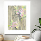 Birdcage Floral I by Albena Hristova on GIANT ART - pink floral