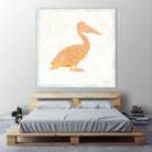 Flamingo Tropicale IX by Carol Rowan on GIANT ART - beige tropical