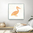 Flamingo Tropicale IX by Carol Rowan on GIANT ART - beige tropical
