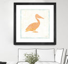 Flamingo Tropicale IX by Carol Rowan on GIANT ART - beige tropical