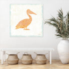 Flamingo Tropicale IX by Carol Rowan on GIANT ART - beige animal bird