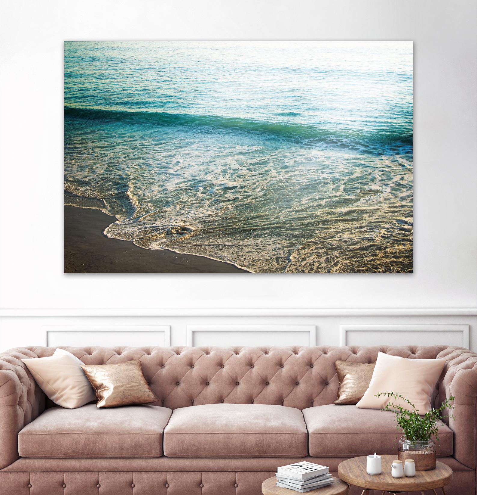 First Light I by Elizabeth Urquhart on GIANT ART - brown sea scene