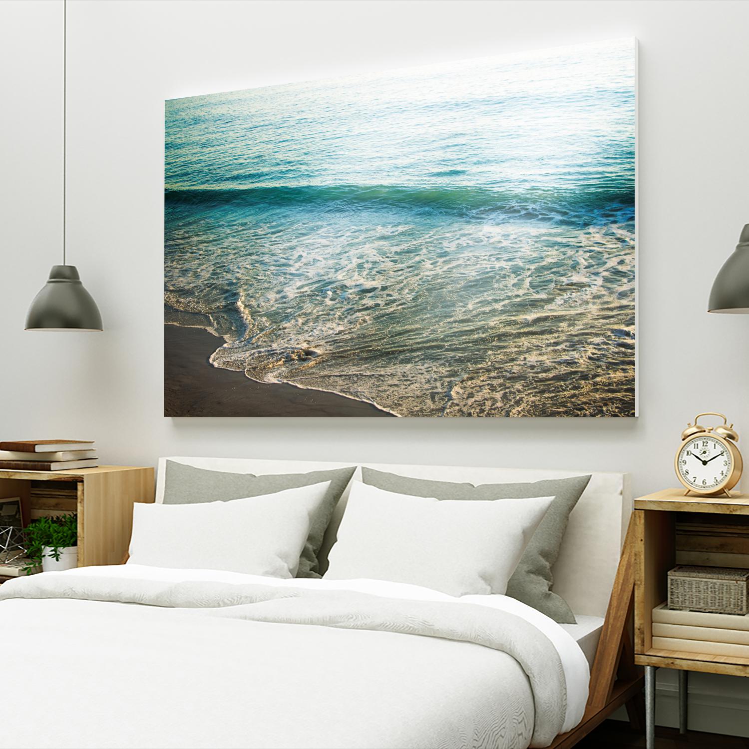 First Light I by Elizabeth Urquhart on GIANT ART - brown sea scene