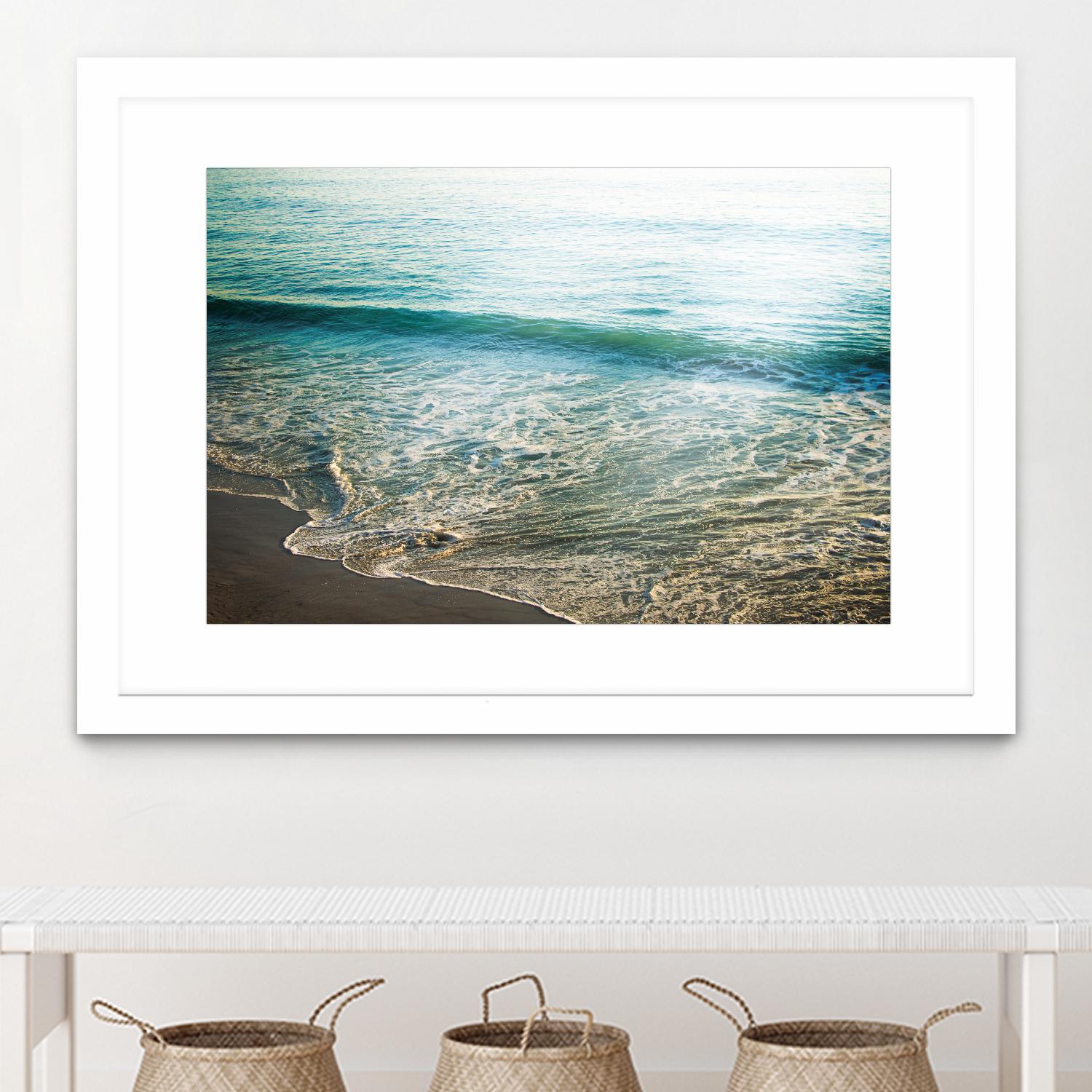 First Light I by Elizabeth Urquhart on GIANT ART - brown sea scene