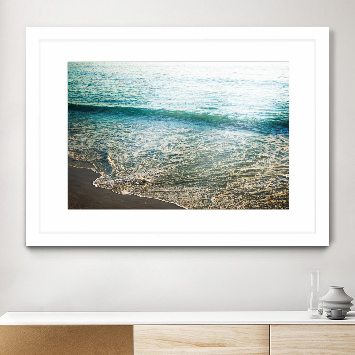 First Light I by Elizabeth Urquhart on GIANT ART - brown sea scene