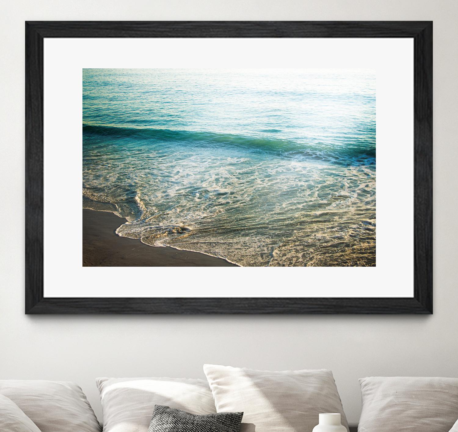 First Light I by Elizabeth Urquhart on GIANT ART - brown sea scene