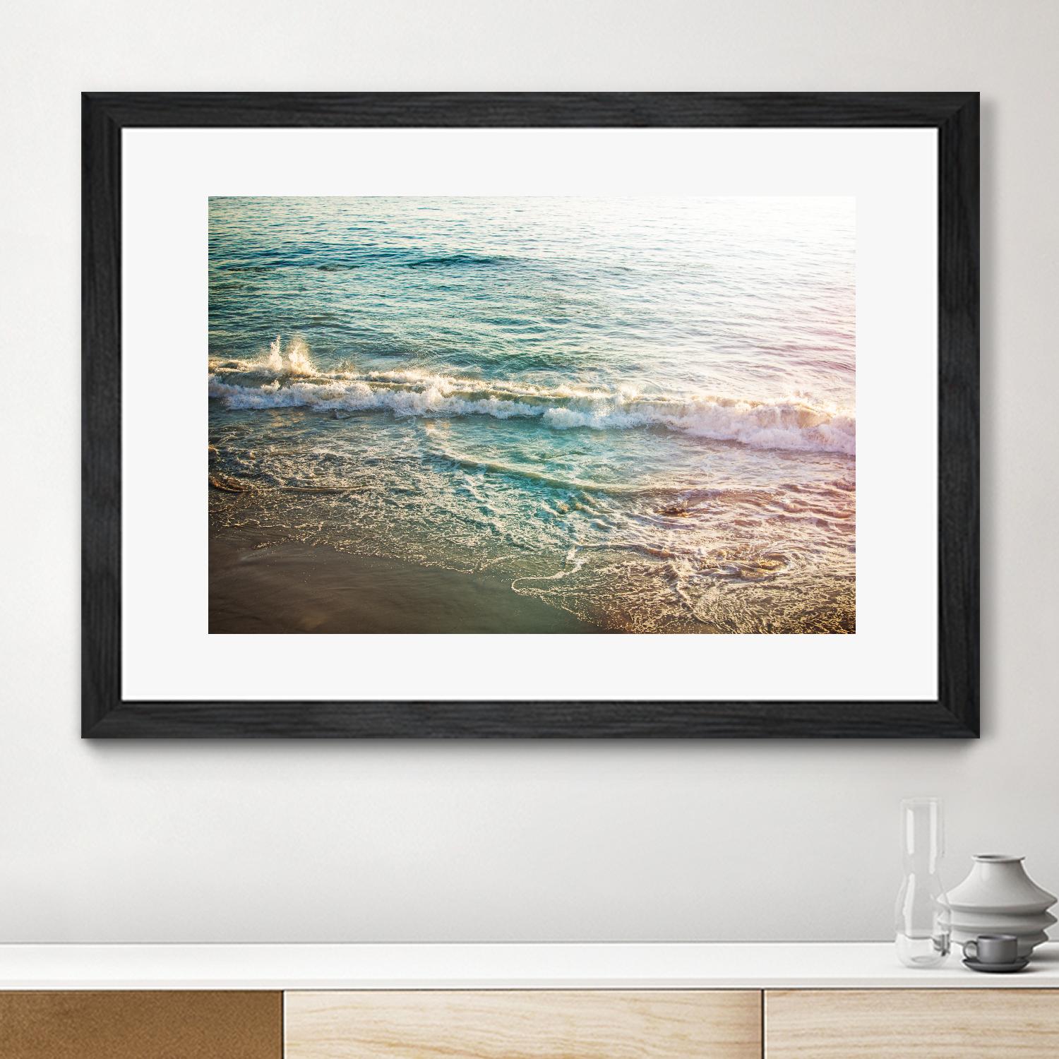First Light II by Elizabeth Urquhart on GIANT ART - brown sea scene